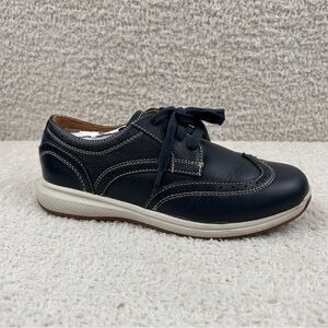 Florsheim Boys 3.5M Navy‎ Milled White Sole Great Lakes Wingtip Oxford Uniform